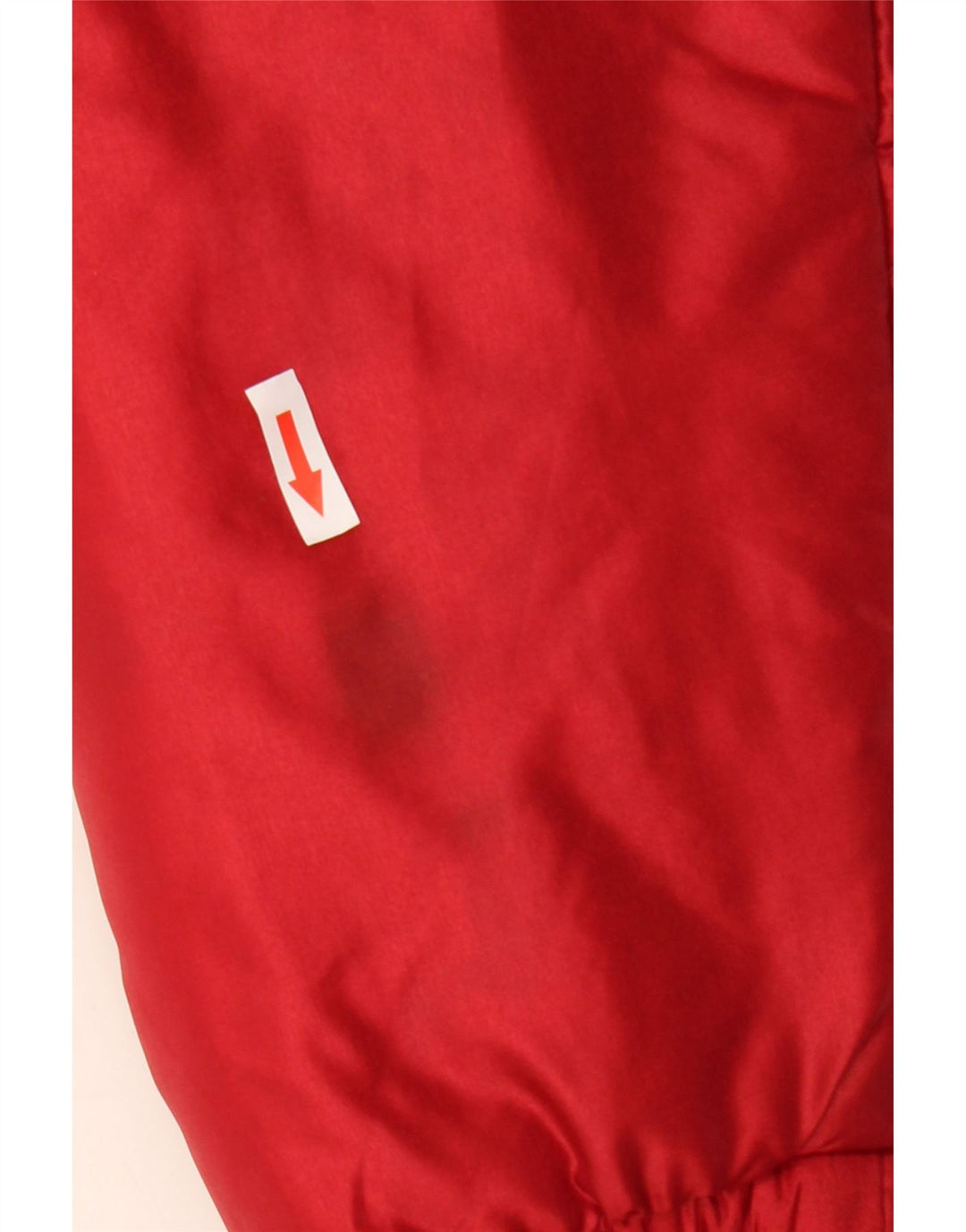 Vintage polstret hættejakke til kvinder IT 52 2XL Rød Colourblock Polyamid