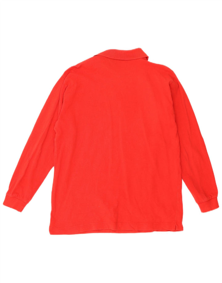 Kappa Langærmet Polo Shirt til mænd Medium Rød Bomuld