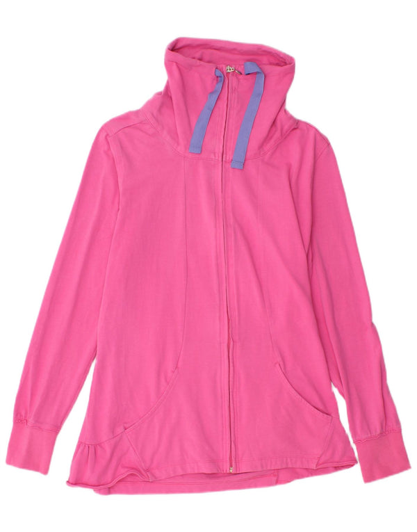 Champion Womens Heritage Fit Træningsdragt Topjakke UK 14 Stor Pink Bomuld