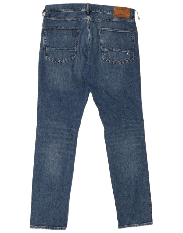 Tommy Hilfiger Herre Denton Straight Jeans W36 L34 Blå Bomuld