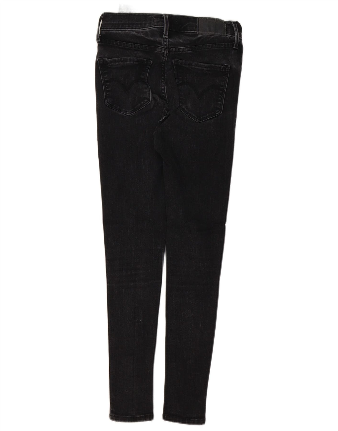 LEVI'S Dame 720 High Rise Super Skinny Jeans W25 L26 Sort Bomuld