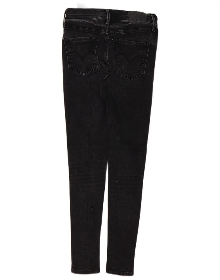 LEVI'S Dame 720 High Rise Super Skinny Jeans W25 L26 Sort Bomuld