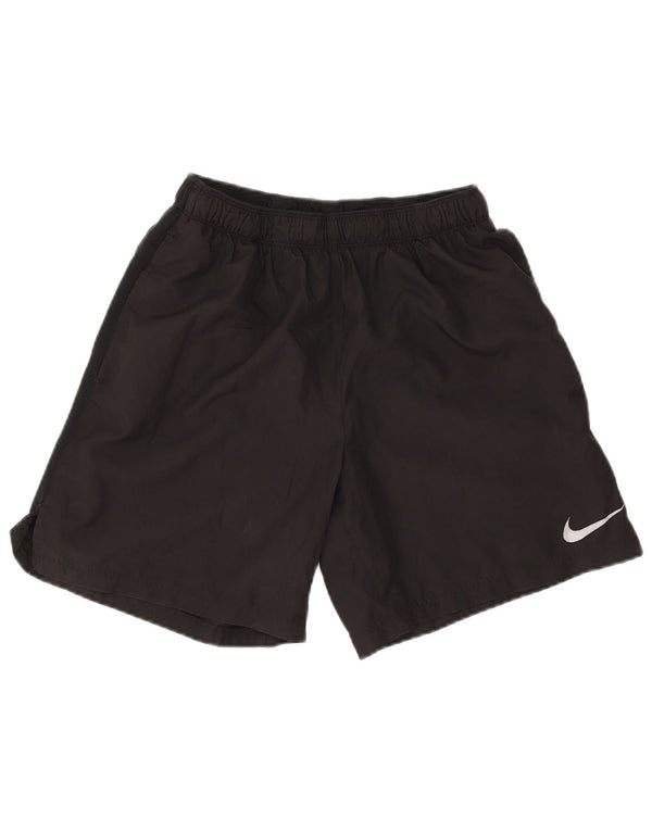 Nike Dame Dri Fit Sports Shorts UK 12 Medium Sort Polyester