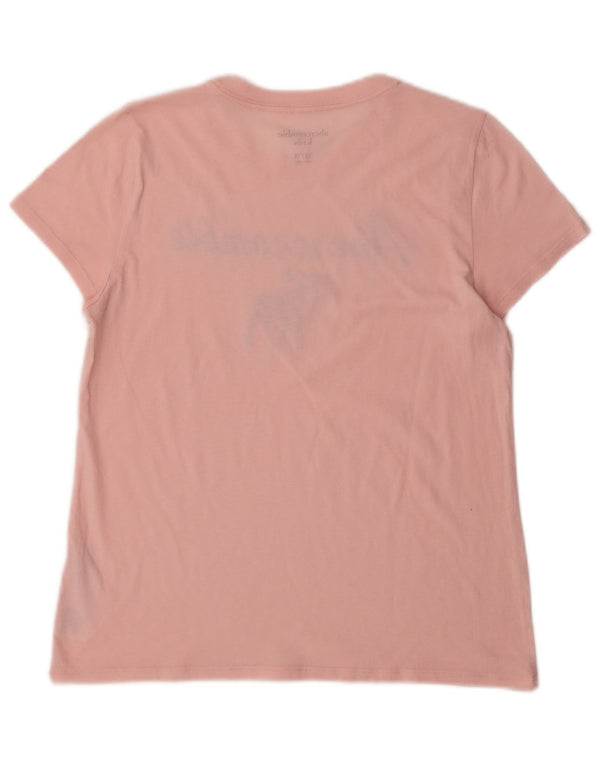 Abercrombie & Fitch piger grafisk t-shirt top 13-14 år Pink bomuld