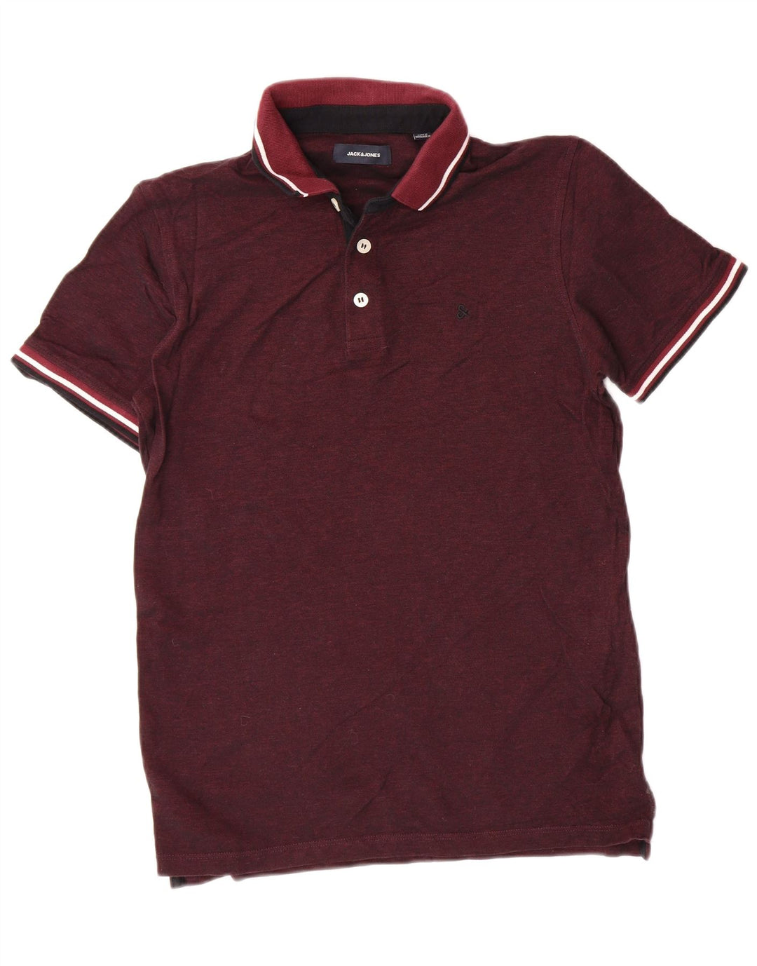 JACK & JONES Poloshirt til mænd Medium Bourgogne bomuld
