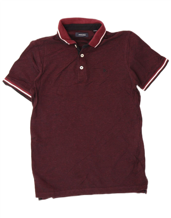JACK & JONES Poloshirt til mænd Medium Bourgogne bomuld