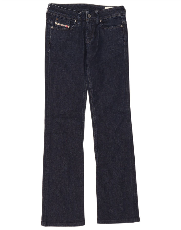 Diesel Dame BEBEL Bootcut Jeans W25 L30 Marineblå Bomuld