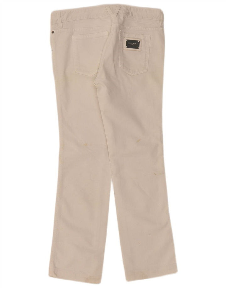 Dolce & Gabbana Straight Jeans til kvinder W32 L30 Hvid