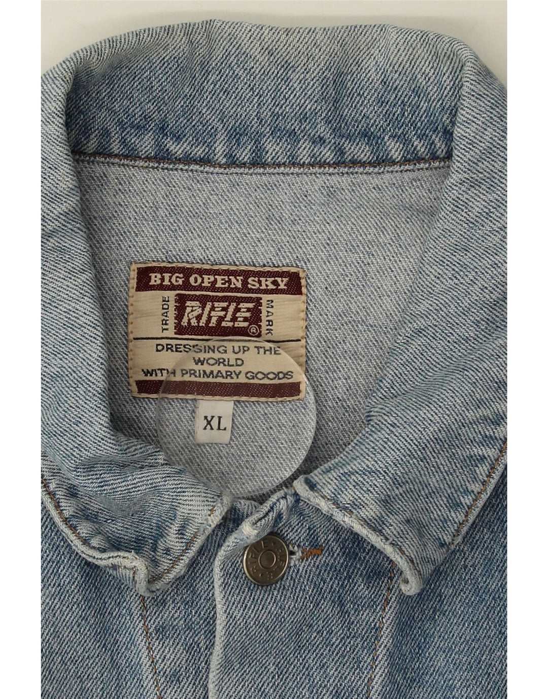 RIFLE Mens Denim Jacket UK 42 XL Blue Vintage Rifle and Second-Hand Rifle from Messina Hembry 