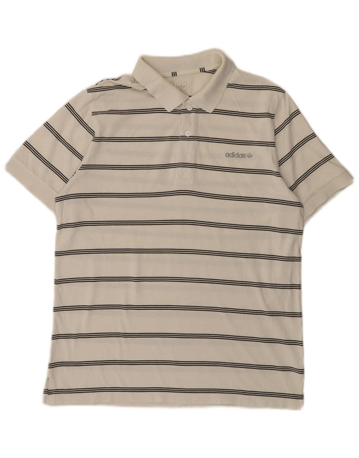 Adidas Polo Shirt til mænd mellem hvid stribet