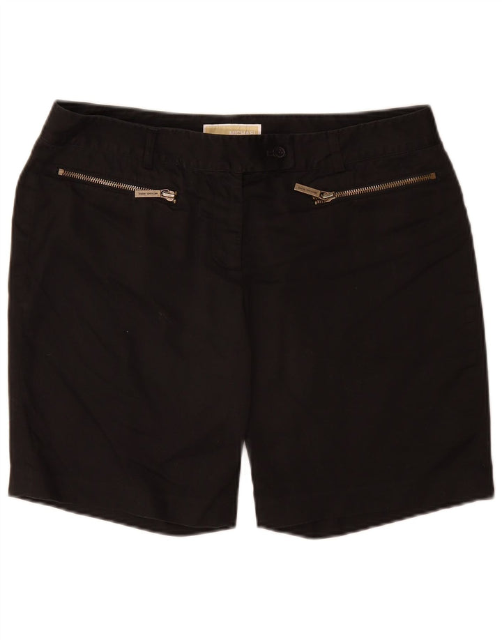 MICHAEL KORS Womens Casual Shorts US 8 Medium W32  Black Cotton
