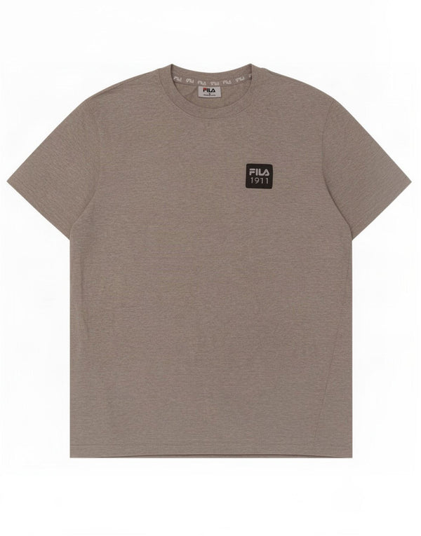 Fila Herre T-shirt Top Medium Grey Flecked Bomuld
