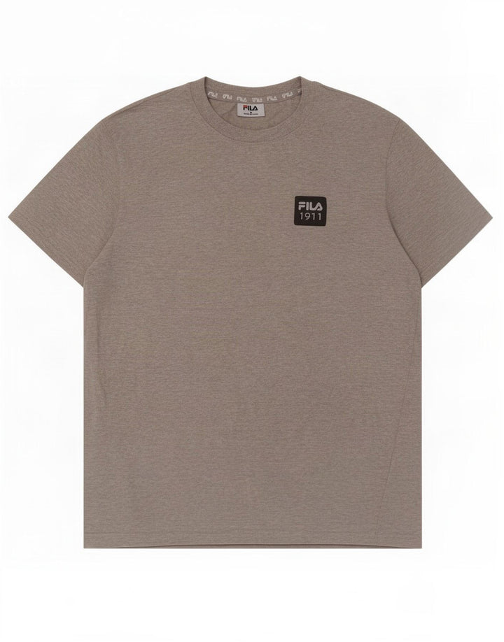 Fila Herre T-shirt Top Medium Grey Flecked Bomuld