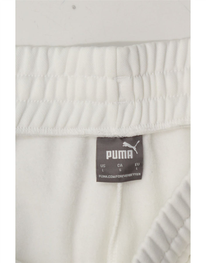 PUMA Grafisk træningsdragt bukser til mænd Joggers Large White Colourblock