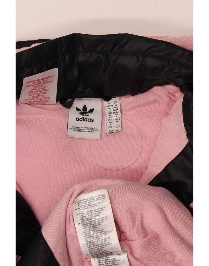 Adidas Piger Polstret Hættejakke 11-12 År Sort Polyester