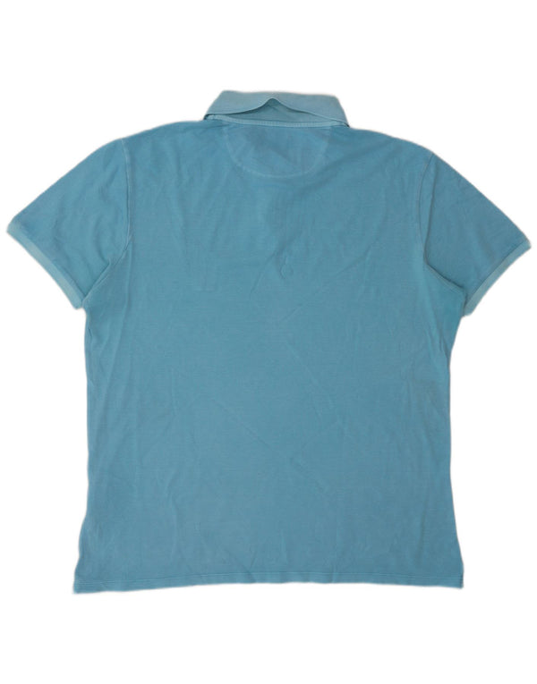 Woolrich Herre Polo Shirt 2XL Blå Bomuld