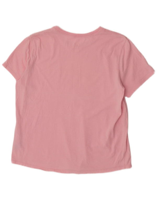 Nike grafisk t-shirt top til kvinder DK 16 Stor pink bomuld
