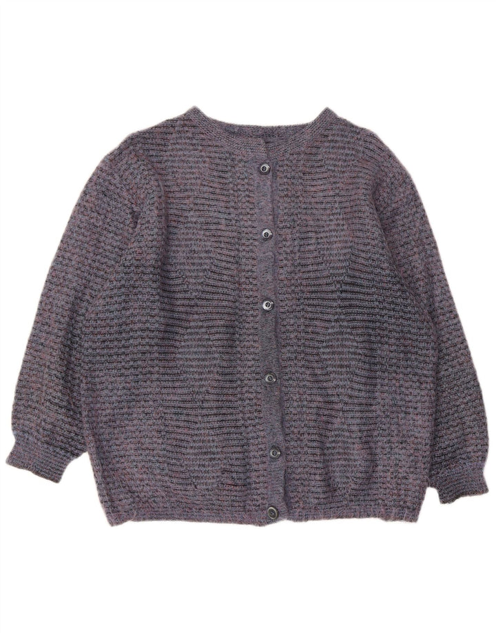 Vintage dame cardigan sweater UK 16 Large Blue