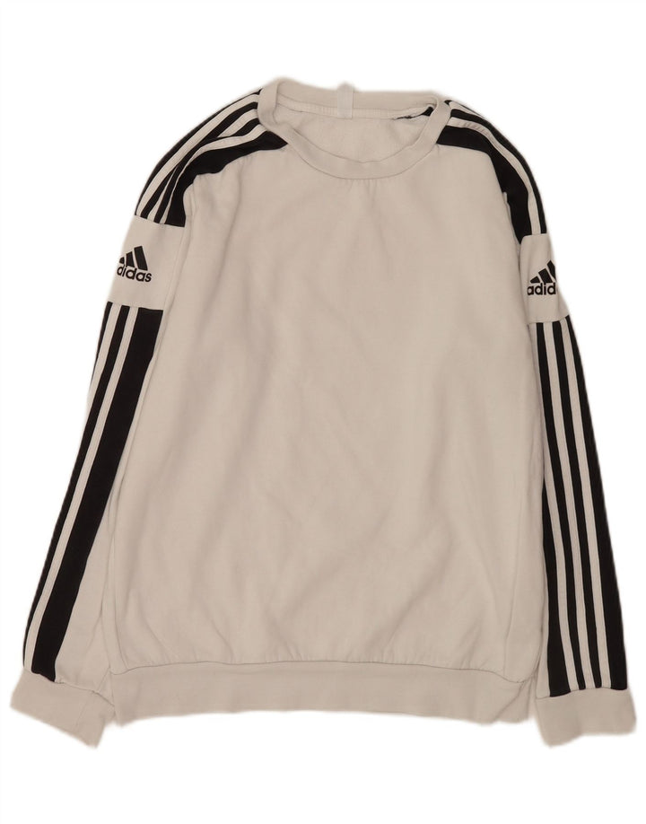 Adidas Herre sweatshirt Jumper Medium Hvid Bomuld
