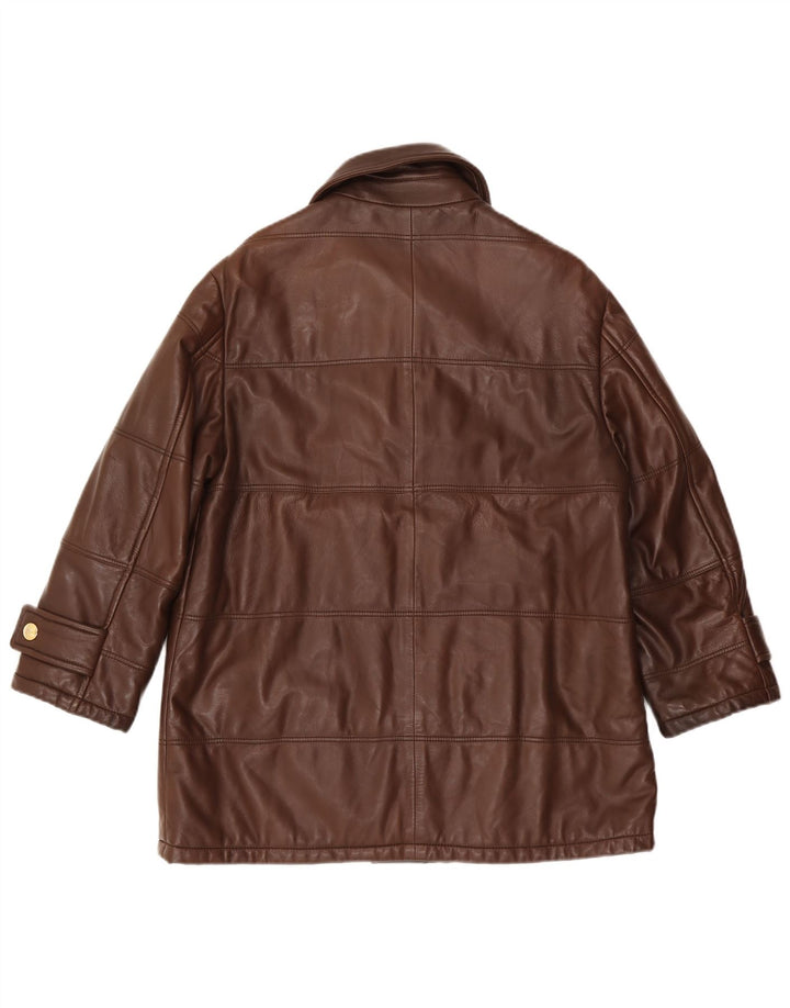 Vintage læderjakke til kvinder IT 42 Medium Brun