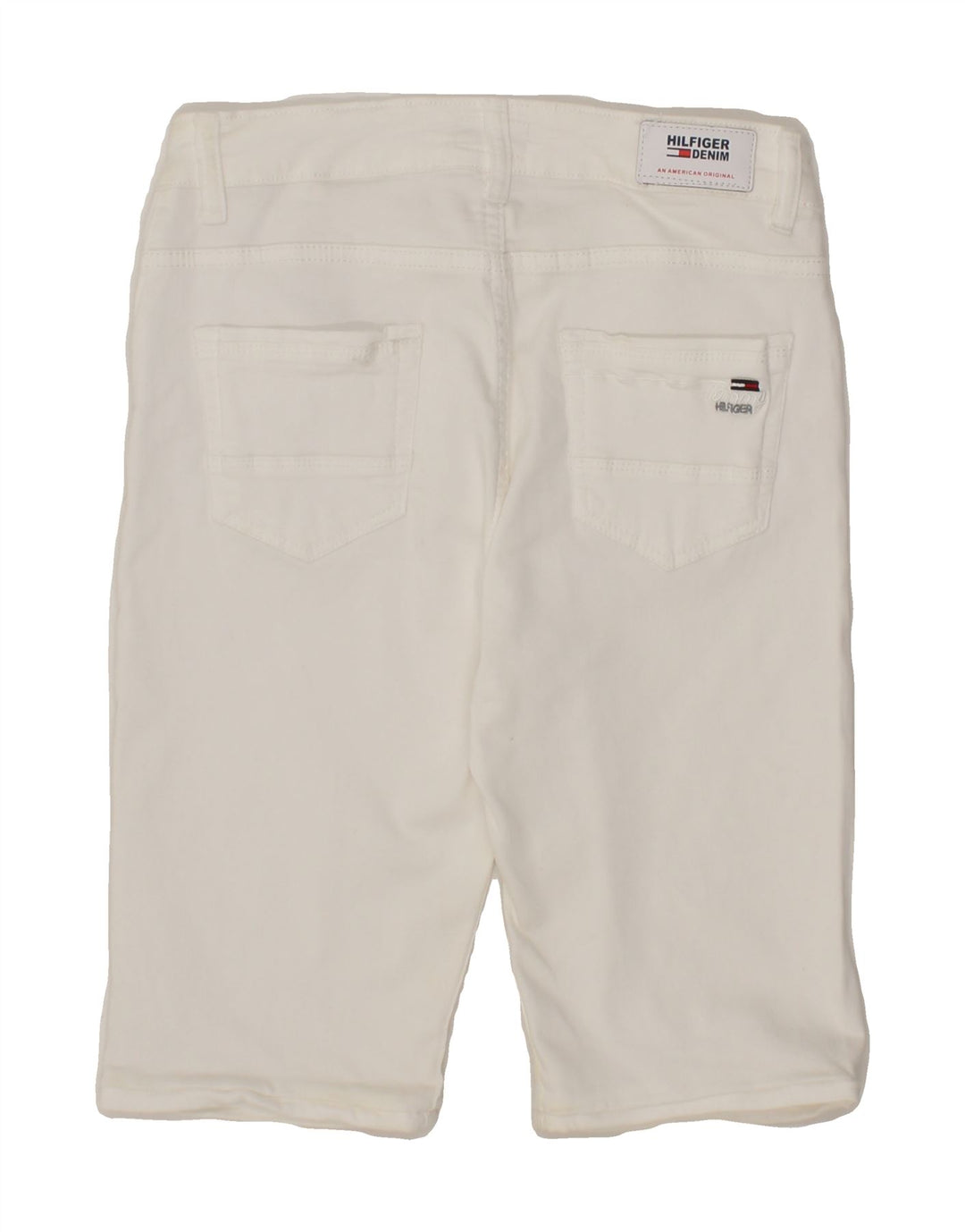 TOMMY HILFIGER Mens Denim Shorts W28 Small White Cotton Vintage Tommy Hilfiger and Second-Hand Tommy Hilfiger from Messina Hembry 