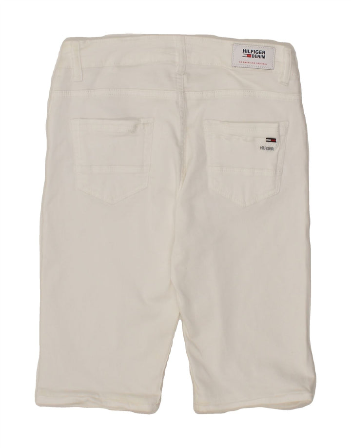 TOMMY HILFIGER Mens Denim Shorts W28 Small White Cotton Vintage Tommy Hilfiger and Second-Hand Tommy Hilfiger from Messina Hembry 