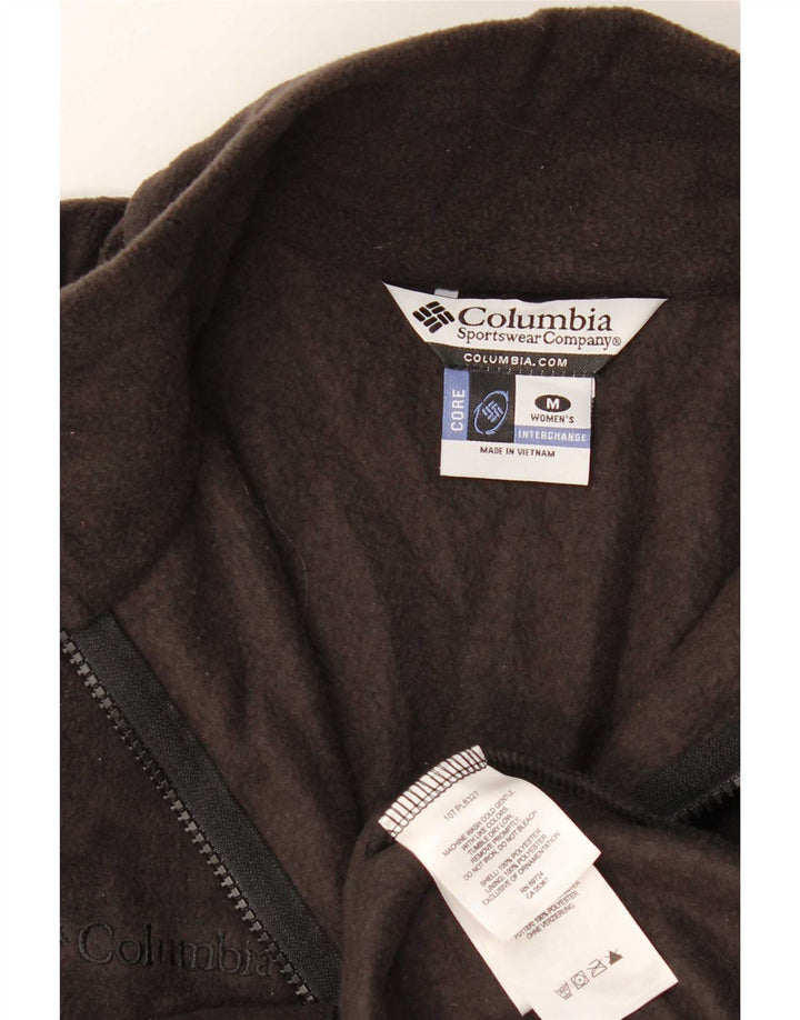 Columbia Dame Fleecejakke UK 14 Medium Sort Polyester Sports