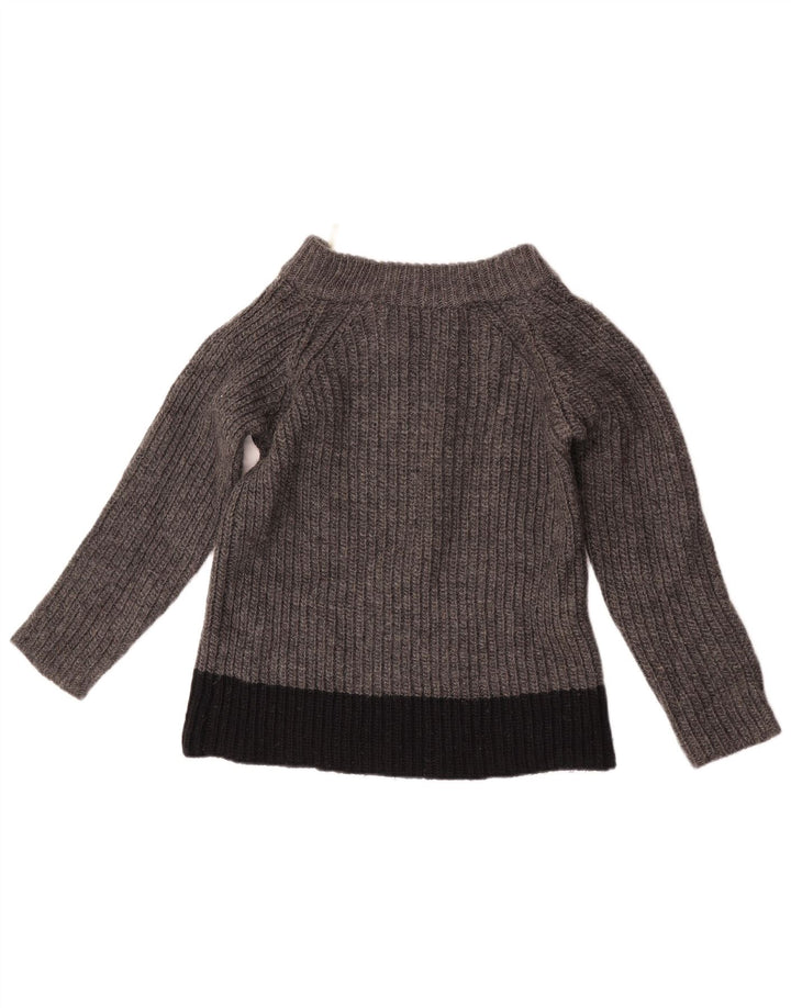 Sportmax trøje med lynlås til kvinder UK 10 Small Grey Colourblock