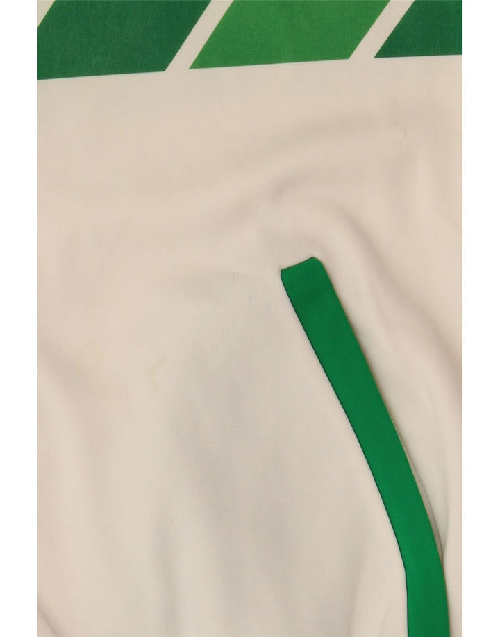 Vintage træningsdragt til mænd Top jakke 2XL Hvid Colourblock Nylon