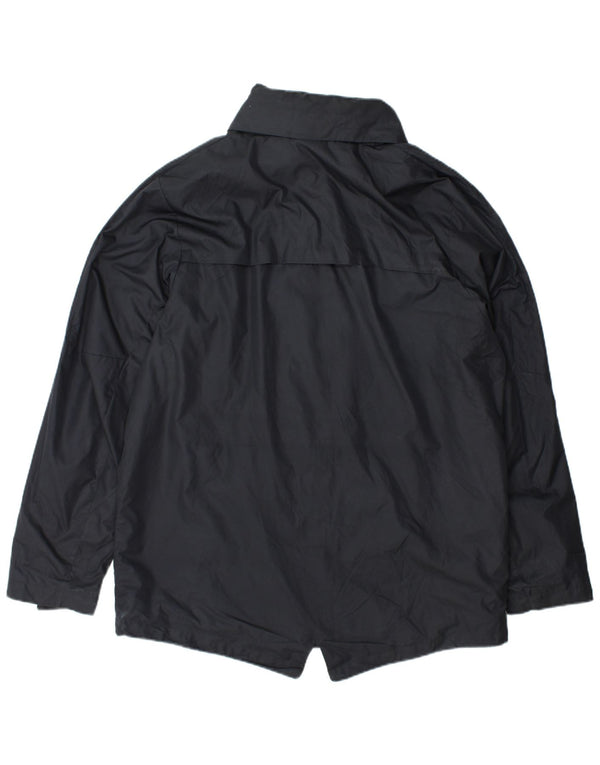 Nike Regnjakke med hætte til mænd UK 42 XL Grå polyester
