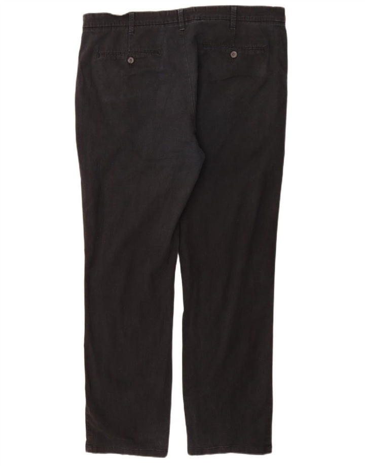 Marks & Spencer Herre Regular Fit Chinobukser W38 L33 Sort bomuld