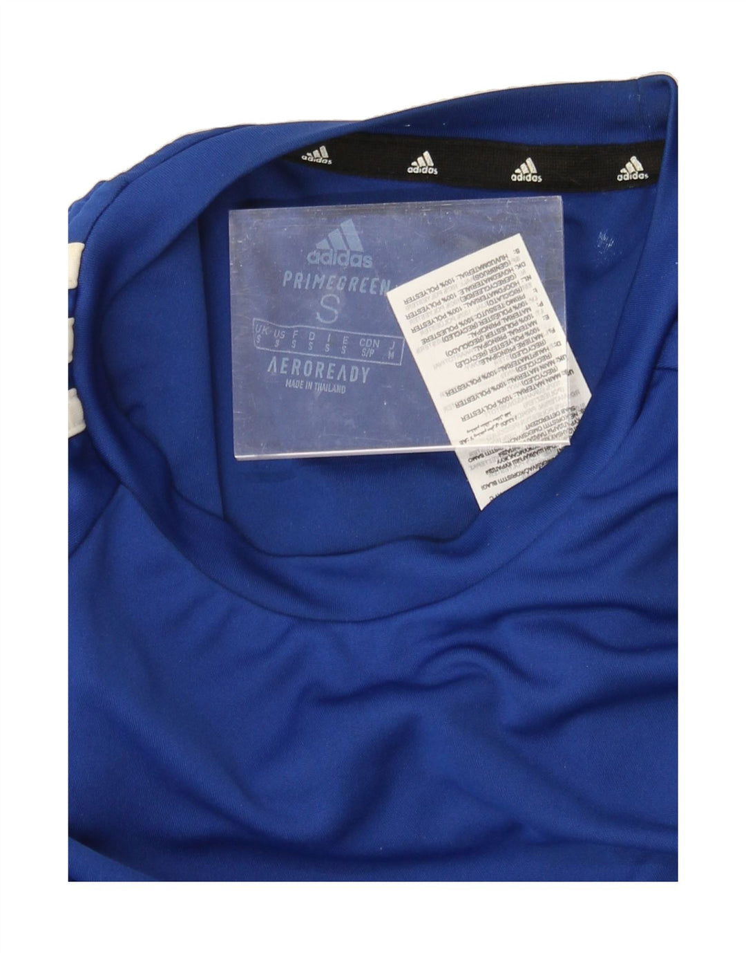 ADIDAS Mens Aeroready T-Shirt Top Small Blue Polyester Vintage Adidas and Second-Hand Adidas from Messina Hembry 