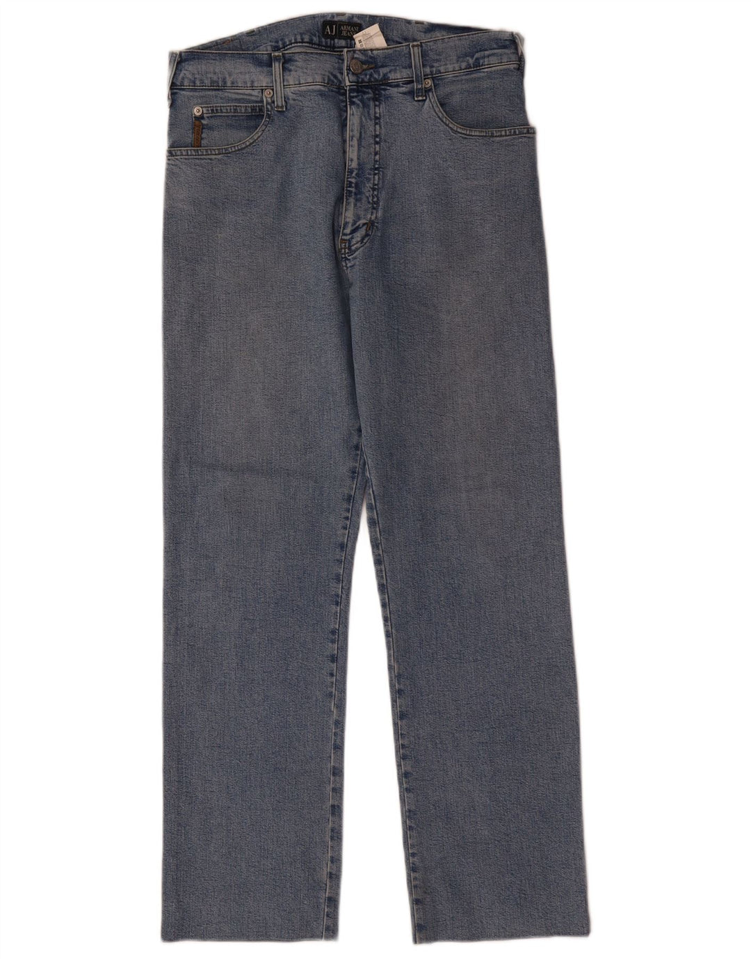 ARMANI Womens Straight Jeans W32 L29 Blue Cotton