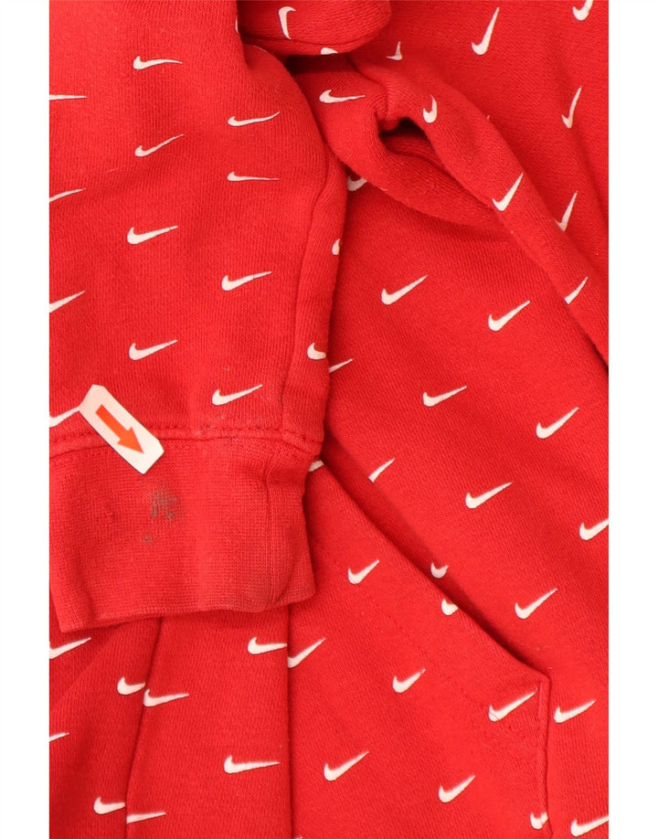 Nike drenge grafisk hættetrøje 5-6 år medium rød bomuld