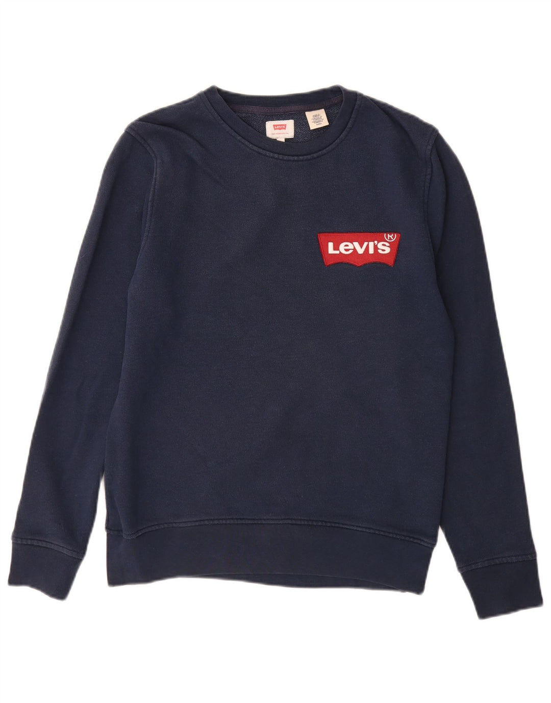 LEVI'S Sweatshirt til mænd, lille marineblå bomuld