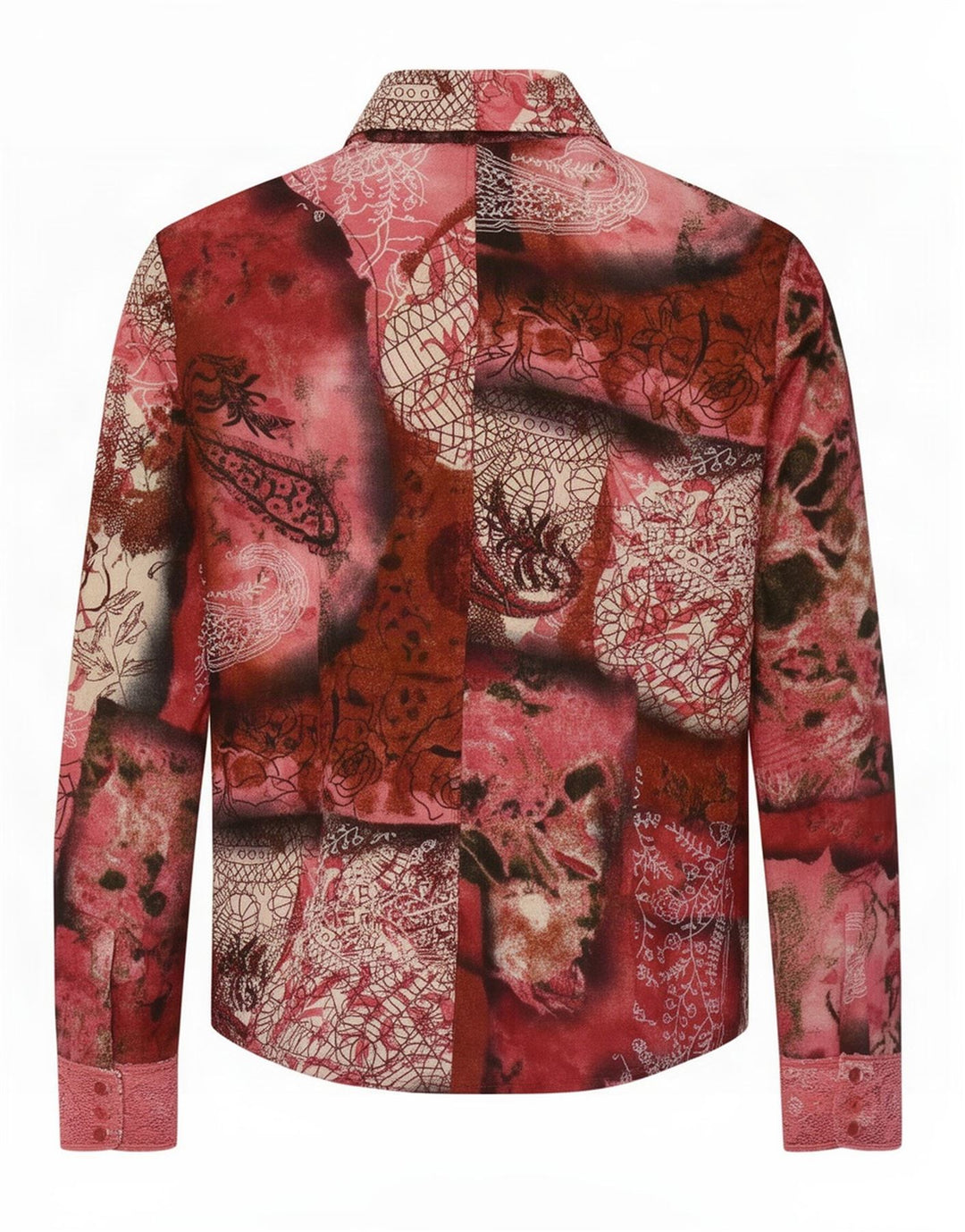 Mariella Rosati Dame Skjorte Bluse IT 46 Stor Flerfarvet Patchwork
