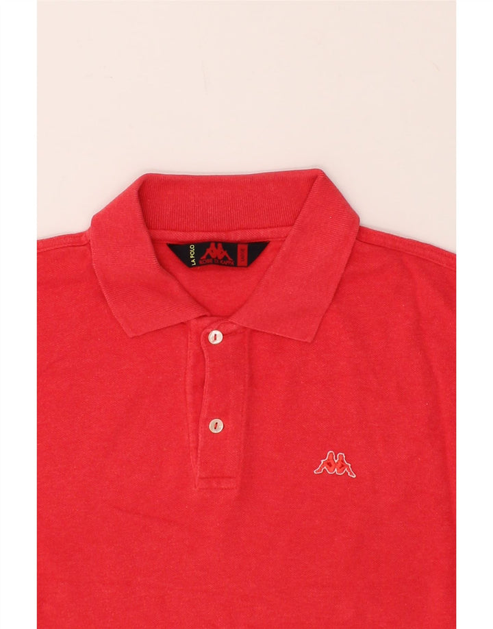 KAPPA Mens Polo Shirt Large Red Cotton Vintage Kappa and Second-Hand Kappa from Messina Hembry 
