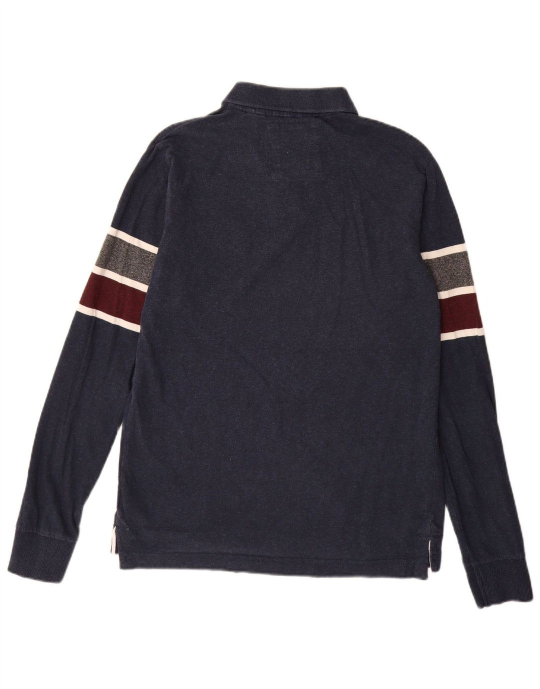 Superdry Grafisk Rugby Polo Shirt til mænd Stor marineblå Colourblock Bomuld