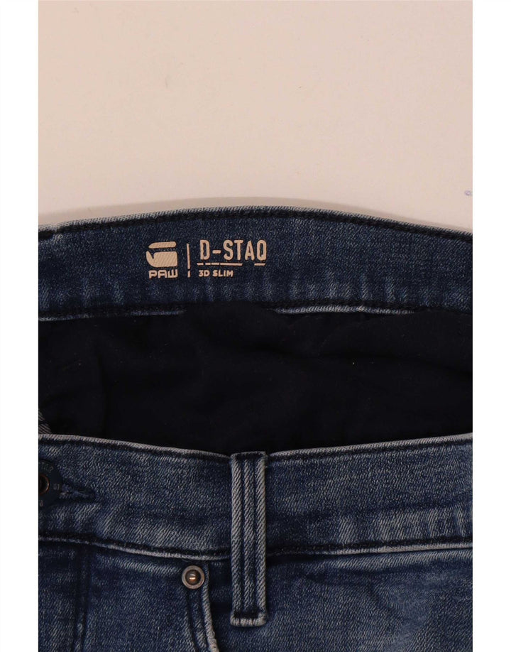 G-Star Herre Distressed Slim Jeans W34 L32 Blå