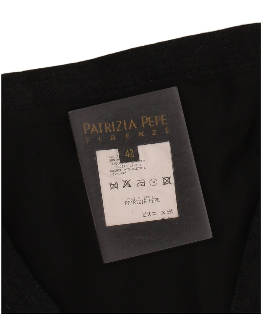 Patrizia Pepe Dame Mini Nederdel IT 42 Medium W28 Sort Viscose