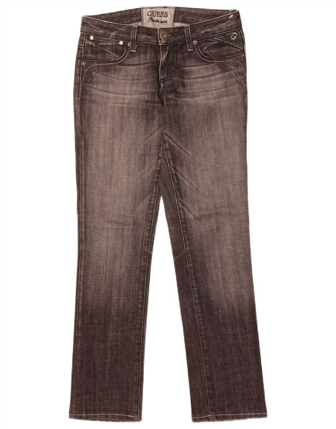 Guess lige damejeans W27 L30 sort bomuld
