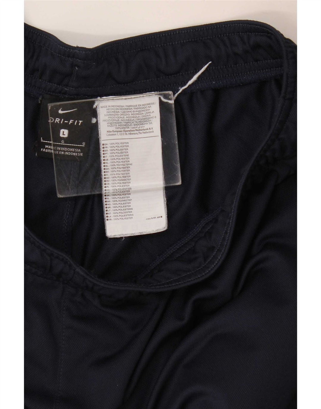 Nike Herre Dri Fit træningsdragt Bukser Large Navy Blue Polyester