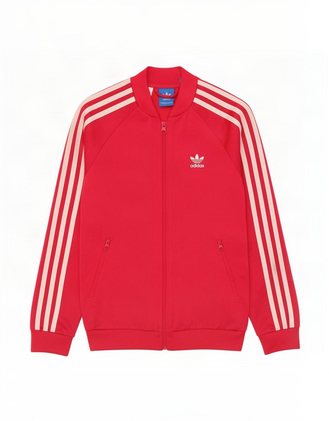 Adidas piger grafisk træningsdragt topjakke 11-12 år rød polyester