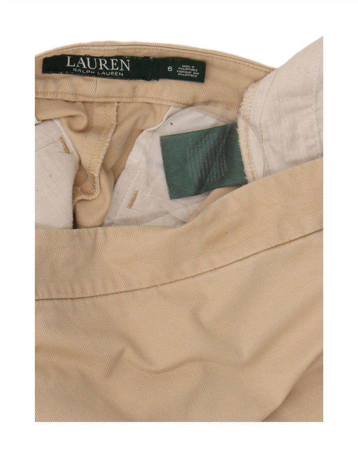 Ralph Lauren Lige nederdel til kvinder US 6 Medium W32 Beige Bomuld