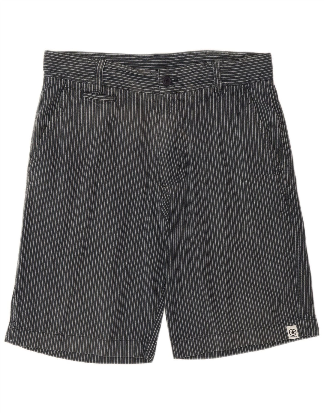 Converse Chino Shorts til mænd Medium W32 Gråstribet bomuld