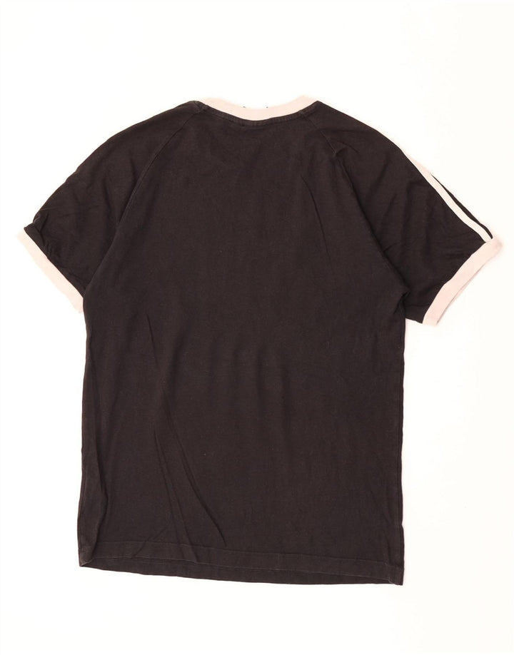 Adidas Herre T-Shirt Top Medium Sort Bomuld