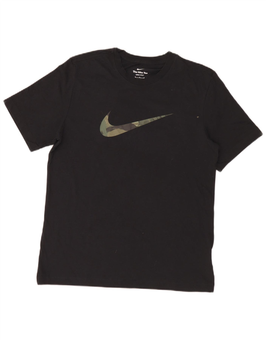 Nike Herre Dri Fit grafisk T-shirt Top Medium Sort Bomuld