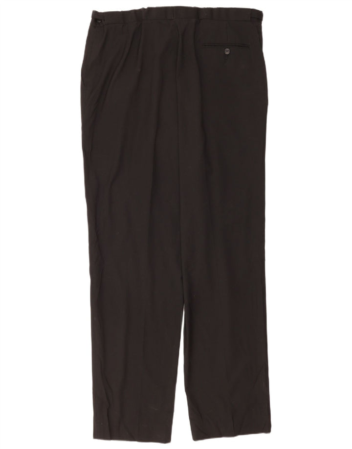 Marks & Spencer Herre Skræddersyet Fit Pegged Suit Bukser W40 L33 Sort