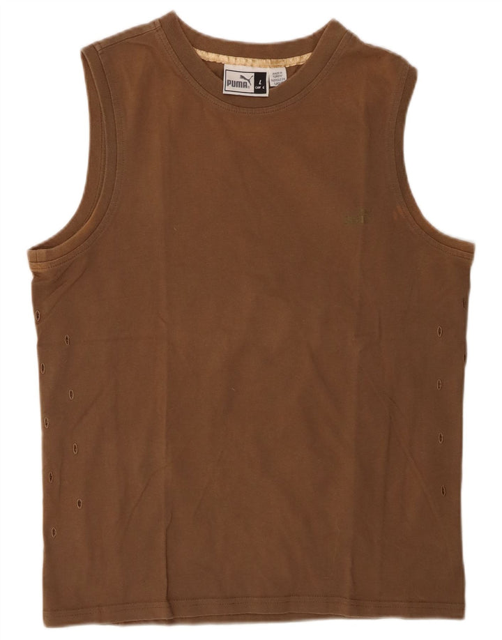 Puma Damevest Top UK 16 Stor Brun
