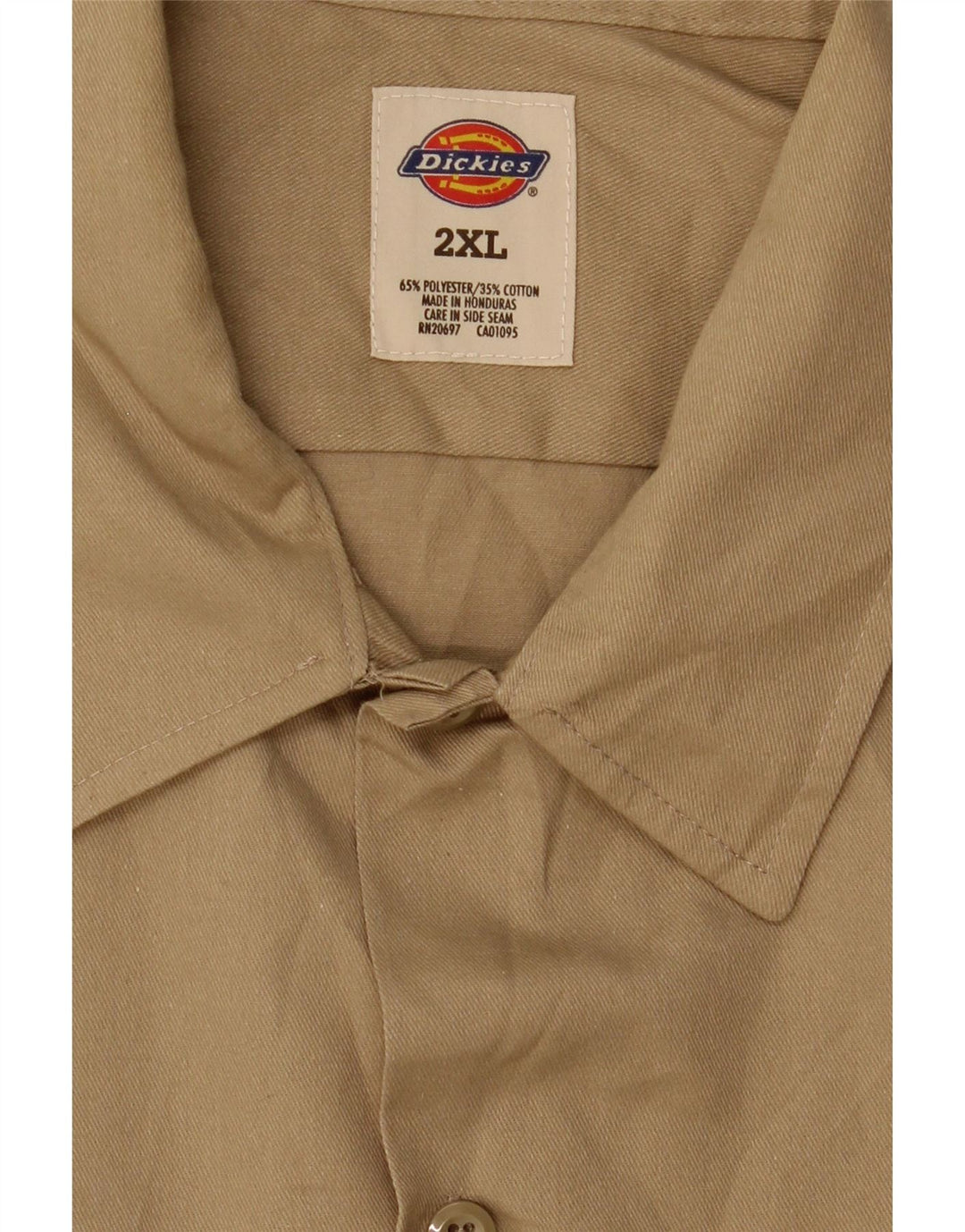 Dickies herreskjorte 2XL brun polyester